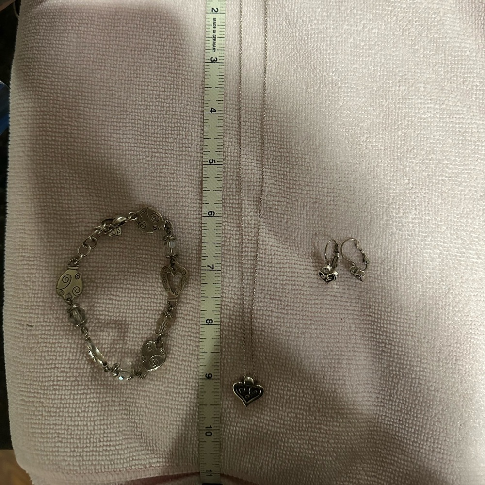 Brighton Jewelry Set, Beautiful!  Necklace & earrings worn once!